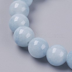 Natürliches Jade Perlen Armband aus Stretch&nbsp;BJEW-P209-M-6mm