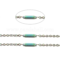 Cadenas de eslabones rectangulares de acero inoxidable 304 con revestimiento iónico (IP)&nbsp;STAS-B041-09MC