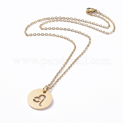 Colliers pendentifs en acier inoxydable 304&nbsp;NJEW-E147-04G