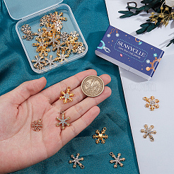 36 stücke 3 stile legierung strass anhänger&nbsp;FIND-SC0020-07