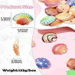 40 Stück 8 Farben undurchsichtige Harz-Cabochons&nbsp;RESI-CJ0004-35