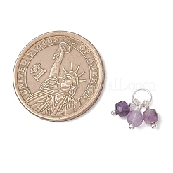 10pcs 10 Arten natürliche gemischte Edelsteinanhänger&nbsp;PALLOY-JF04932-01