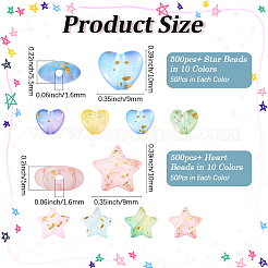 1000 Stück 20 Stile mattierte Acryl-Charms&nbsp;OACR-PA0001-06