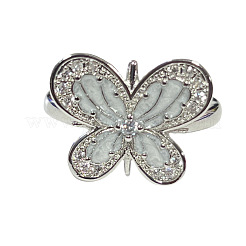 Anelli da donna in ottone con polsino smaltato e strass di cristallo&nbsp;FS-WG10D9A-05