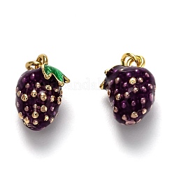 Charms del esmalte de bronce&nbsp;KK-B028-11G
