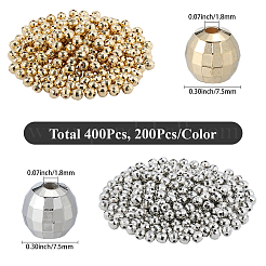 400 stücke 2 farben ccb kunststoffperlen&nbsp;CCB-PA0001-15