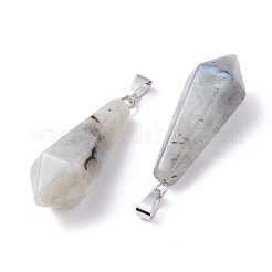Natürliche Labradorit spitze Anhänger&nbsp;G-I314-02P-02