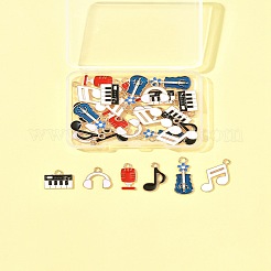Encantos de esmalte de aleación 30pcs 6 estilos&nbsp;FIND-FS0003-99