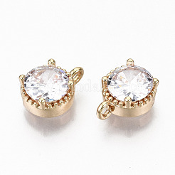 Messingglas Strass Charms&nbsp;GLAA-S179-32-RS