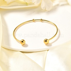 Bracelets manchettes tendance en acier inoxydable 304&nbsp;BJEW-H473-01G