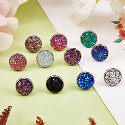 110 pièces cabochons en résine 11 couleurs&nbsp;DIY-SZ0002-17