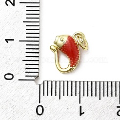 Colgantes de esmalte de latón&nbsp;KK-P338-07A-G01