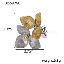 Anelli in acciaio inossidabile 304 per donna&nbsp;STAS-OY011-93GP