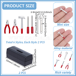 Outils miniatures en alliage avec boîte de rangement&nbsp;MIMO-GA0001-01A