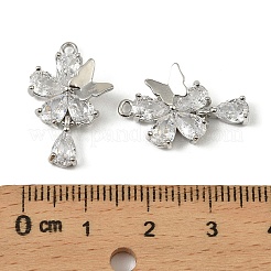 Ottone micro spianare pendenti zirconi&nbsp;KK-C107-01P