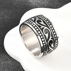 Juego de anillos de acero inoxidable 304 para hombre&nbsp;SA-CBA0CD2-01AS