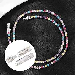 925 Bajonettverschluss aus Sterlingsilber mit Mikropavé und klaren Zirkonia&nbsp;STER-C016-01B-P