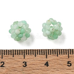 Cuentas tejidas de crisoprasa natural&nbsp;GG-CBA2E9C-F29-02
