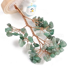 Chips d'aventurine verte naturelle décorations d'arbre de vie&nbsp;DJEW-B013-03A