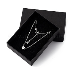 Cube Micro Pave Cubic Zirconia Pendentif Colliers & Bracelets Ensembles&nbsp;SJEW-JS01116-03