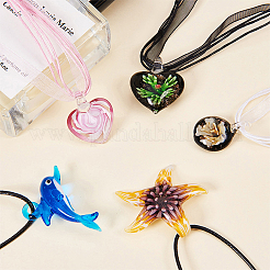 Manuelle Bunte Malerei Anhänger & Charms&nbsp;LAMP-SC0001-01