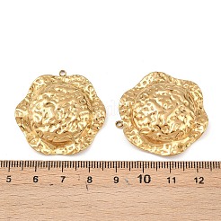 Pendenti in acciaio inossidabile 304 martellato&nbsp;LS-STAS-P424-07G