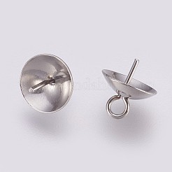 Anlaufgeschützte 201 Edelstahl-Anhänger mit Ösen für Tassen&nbsp;STAS-I088-M-01P