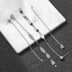 Boucles d'oreilles à pampilles en acier inoxydable 304 pour femmes&nbsp;EJEW-A119-18P