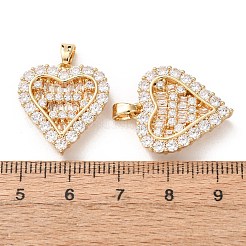 Valentinstag Messing Micro Pave klare Zirkonia Anhänger&nbsp;KK-A304-24D-G