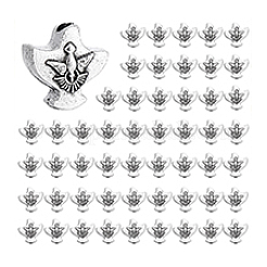 100 Stück Zinklegierungsperlen im tibetischen Stil&nbsp;FIND-PH0029-06