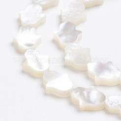 Guscio bianco naturale madreperla perle di conchiglia&nbsp;X-SSHEL-L017-006