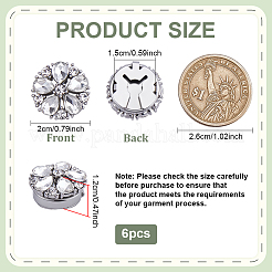 Boutons de manchette en alliage et strass&nbsp;FIND-FG0005-66P-02