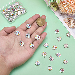 42pcs 7 Farben Legierung Emaille Charms&nbsp;FIND-PH0029-10P