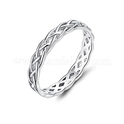 Bagues torsadées en argent sterling 925&nbsp;FS-WGE1F50-09