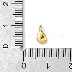 Breloques en laiton avec zircone cubique de micro pave&nbsp;KK-G548-20G-05