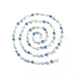 Verre à la main des chaînes de perles de perles&nbsp;AJEW-JB01136-01