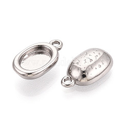 Cabochon pendenti in acciaio inossidabile 304&nbsp;STAS-N114-46A-P
