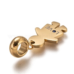 Europäische Anhänger aus Edelstahl 304&nbsp;STAS-I177-20G