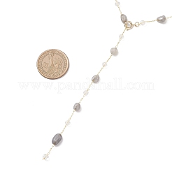 Conjuntos de pendientes y collares con cadenas de cuentas de labradorita natural hechos a mano&nbsp;SJEW-JS01342-03