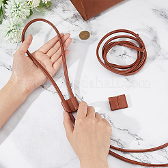 Kordelzug aus PU-Leder zur Herstellung von Beuteltaschen&nbsp;DIY-WH0430-711A-02