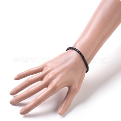 Création de bracelets en cuir tressé&nbsp;BJEW-JB04814-01