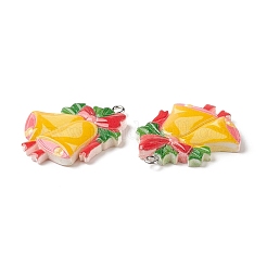 Pendentifs en résine opaque sur le thème de noël&nbsp;RESI-C021-01G