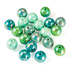 20 pz 4 colori placcatura UV perline acriliche opache&nbsp;MACR-TADJ0001-03A
