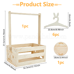Rechteckige Babyparty-Schrankkisten aus Holz&nbsp;ODIS-DC0001-14
