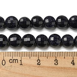 Synthetische blauen goldstone Perlen Stränge&nbsp;G-K351-A01-02