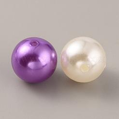 Perle di perle imitazione resina&nbsp;RESI-WH0028-10D-02