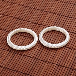 Ring Acryl Nachahmung Perle Perle Rahmen&nbsp;OACR-O002-6657