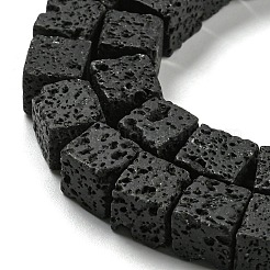 Hebras de cuentas de roca de lava natural&nbsp;G-C084-E08-03