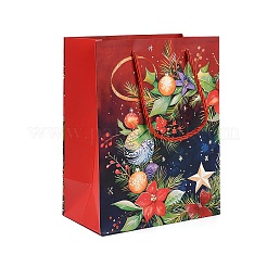 Sacs fourre-tout en papier imprimé de Noël&nbsp;ABAG-P015-01D