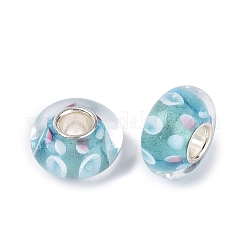 Perline europee realizzate a mano con lavorazione a lume e anima in ottone&nbsp;LAMP-N044-10S-01